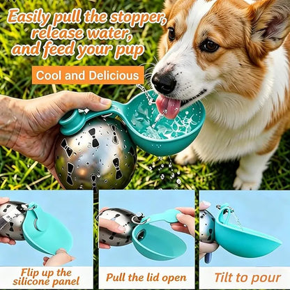 Portable Dog Water Bottle with Bowl | Leak-Proof Travel Bottle for Dogs