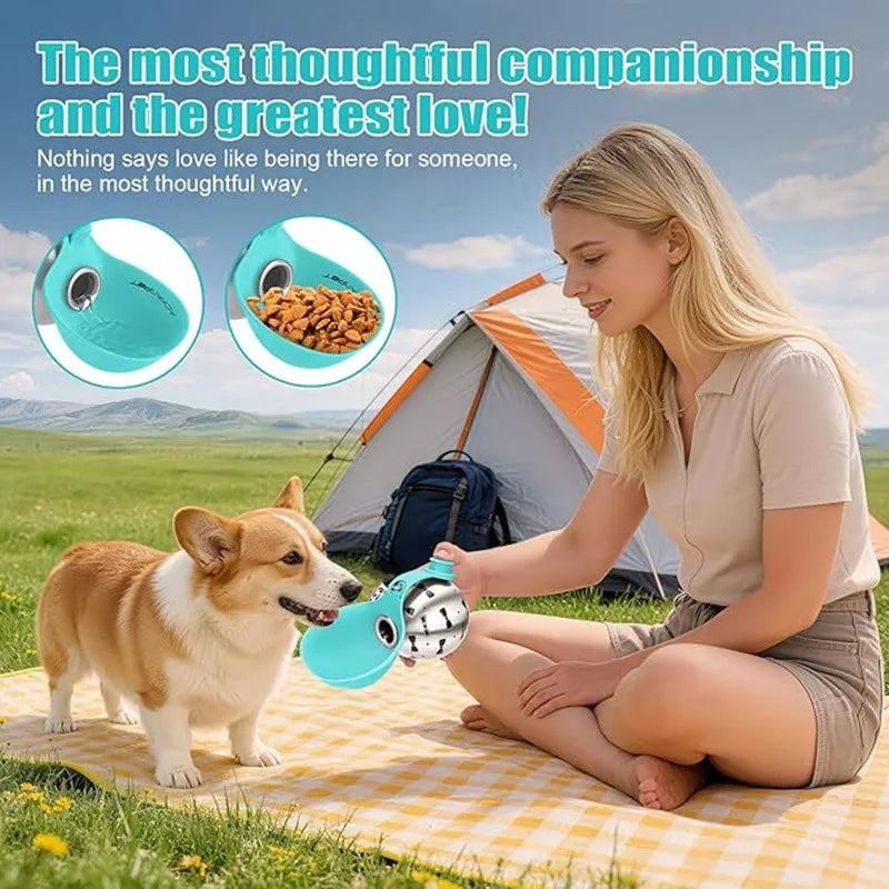 Portable Dog Water Bottle with Bowl | Leak-Proof Travel Bottle for Dogs