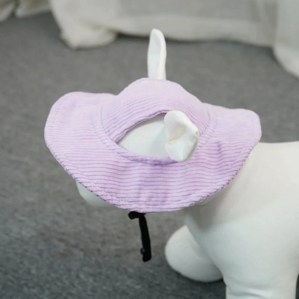 Adjustable Corduroy Dog Hat Cap